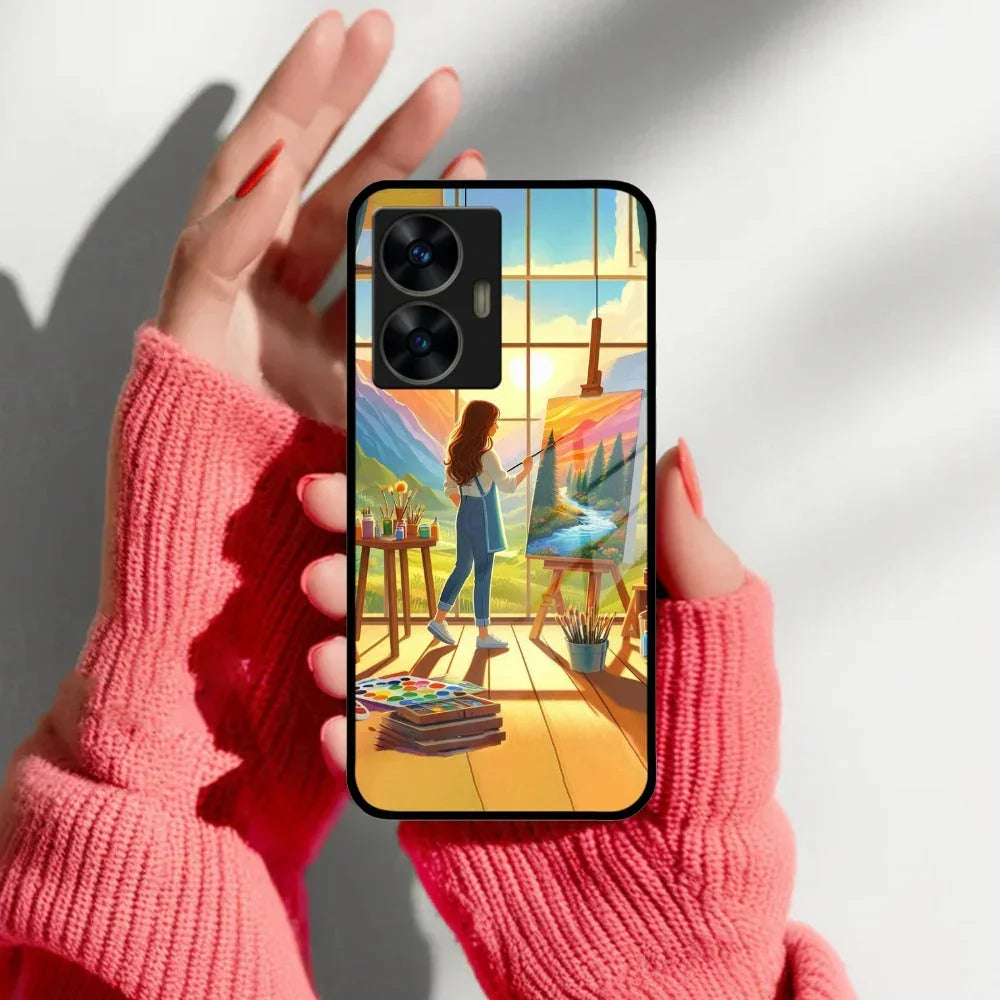 Canvas of Dreams Glass Case Cover For Realme/Narzo - ShopOnCliQ
