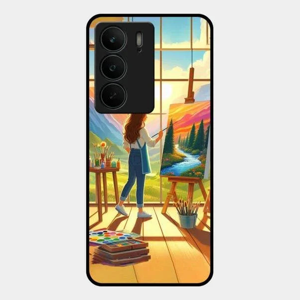 Canvas of Dreams Glass Case Cover For Realme C75 5G