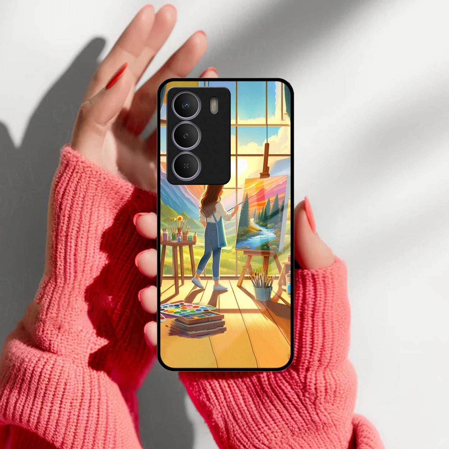 Canvas of Dreams Glass Case Cover For Realme/Narzo