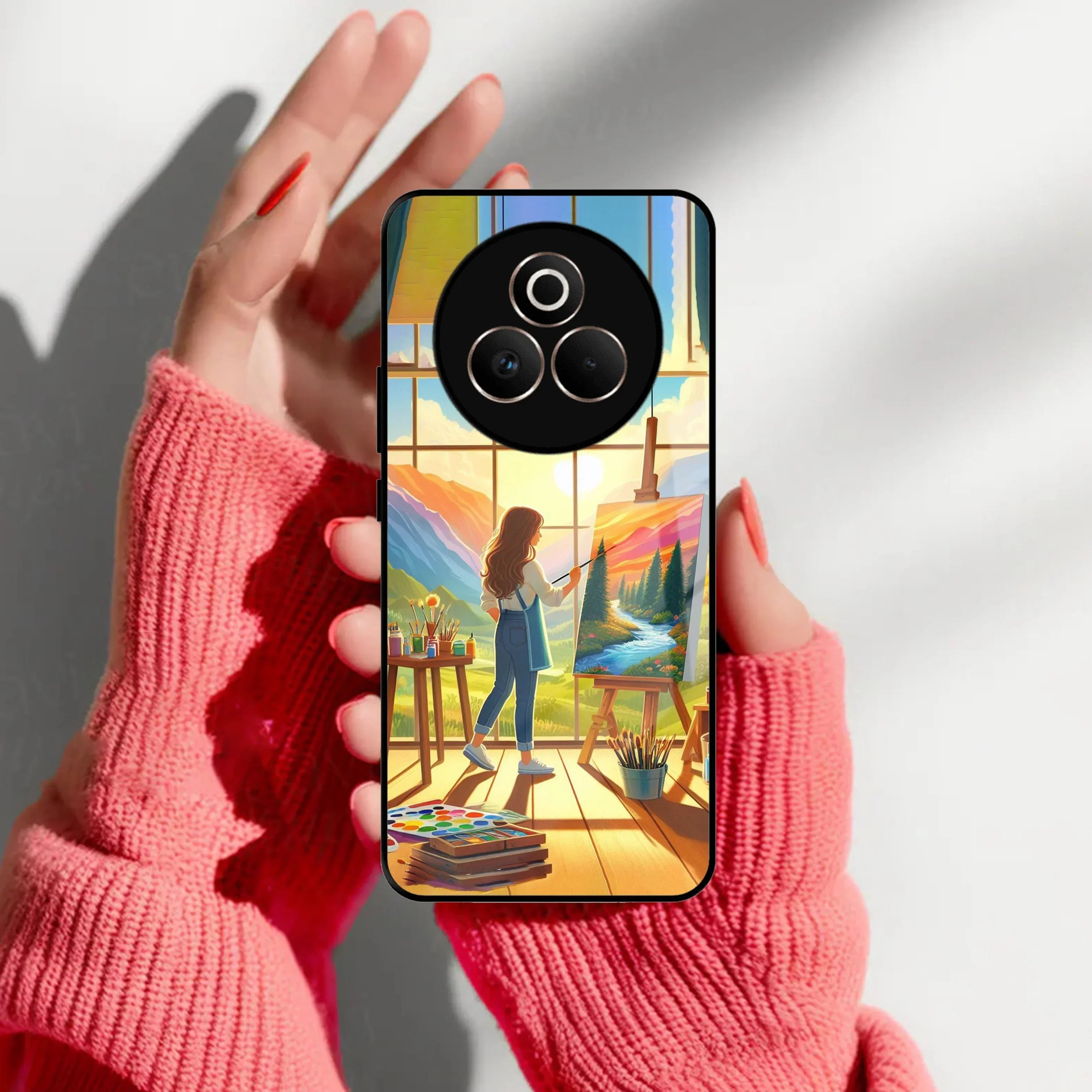 Canvas of Dreams Glass Case Cover For Realme/Narzo - ShopOnCliQ