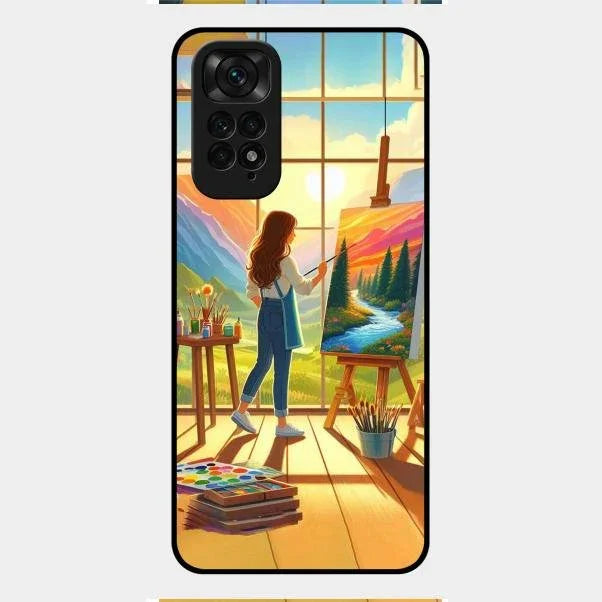 Canvas of Dreams Glass Case Cover For Redmi Note 11
