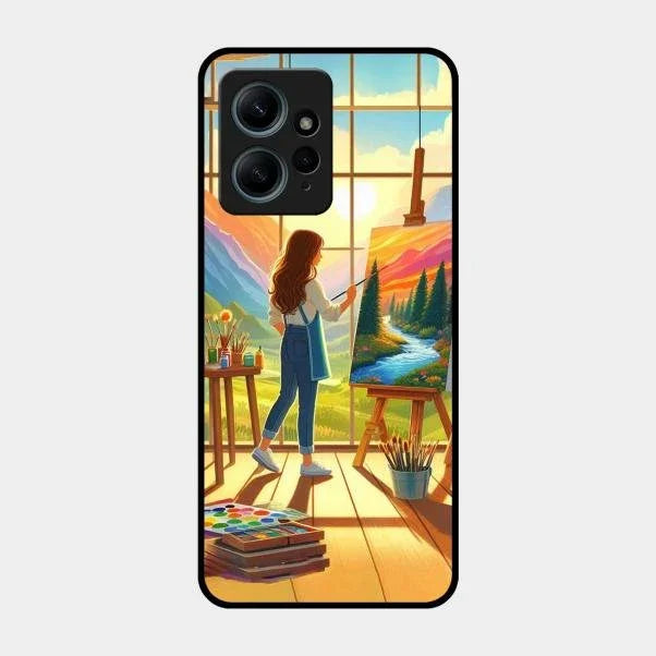 Canvas of Dreams Glass Case Cover For Redmi Note 12 4G