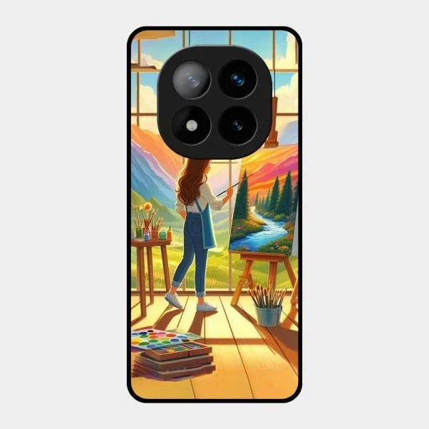 Canvas of Dreams Glass Case Cover For Redmi Note 14 Pro Plus 5G