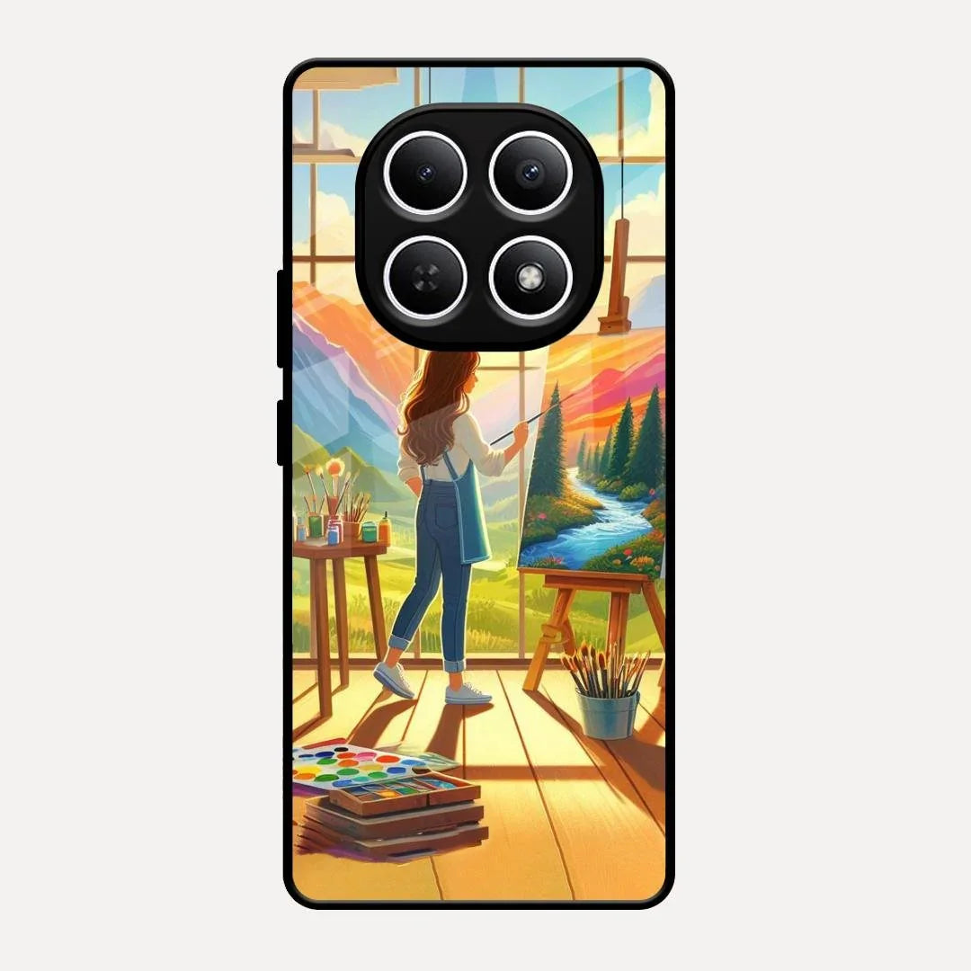 Canvas of Dreams Glass Case Cover For Redmi Note 15 5G