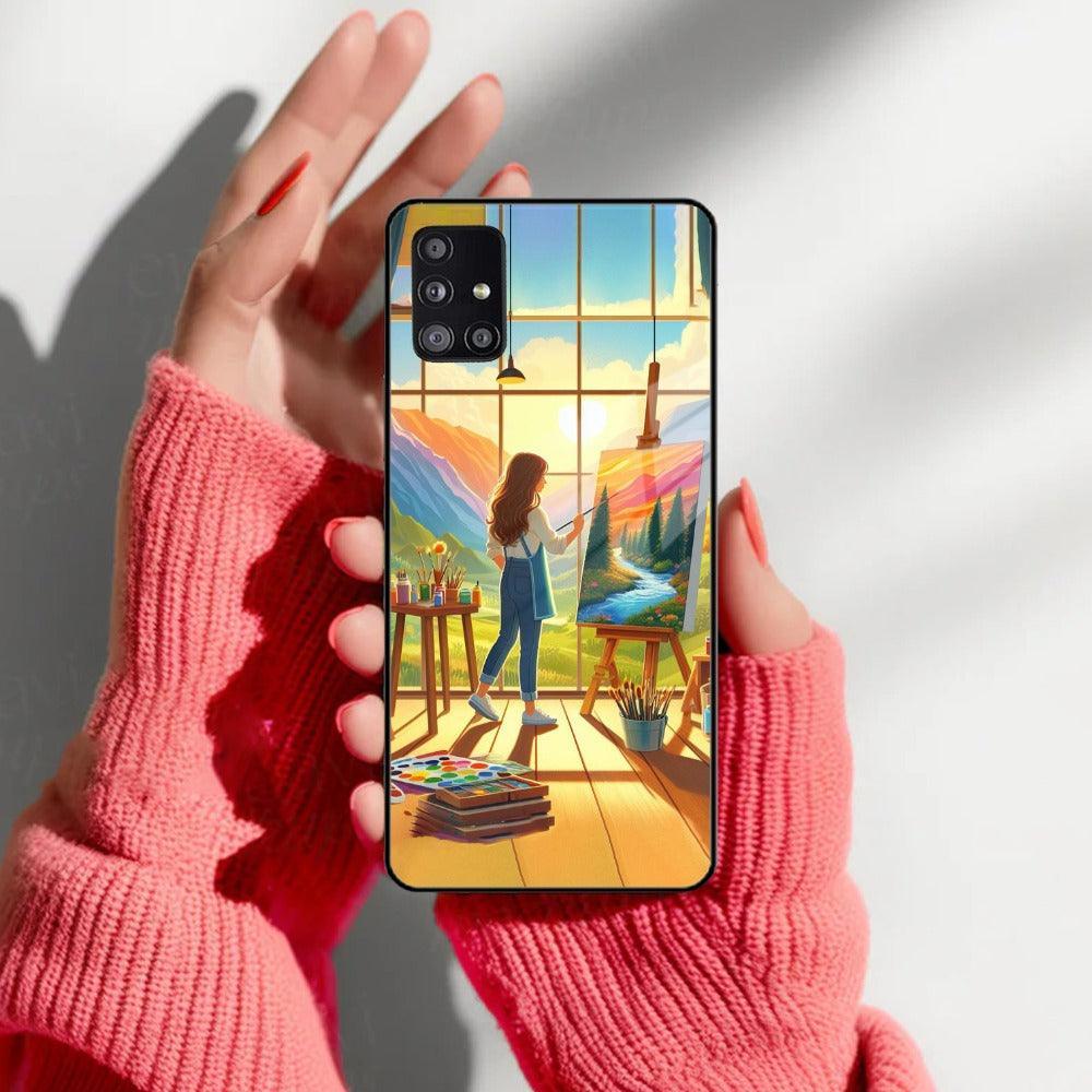 Canvas of Dreams Glass Case Cover for Samsung