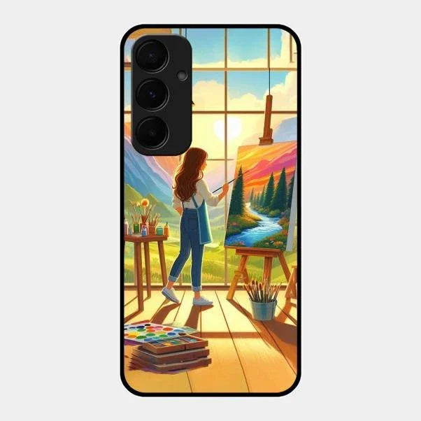 Canvas of Dreams Glass Case Cover For Samsung Galaxy A35 5G