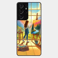 Canvas of Dreams Glass Case Cover For Samsung Galaxy S21 Ultra