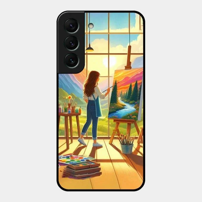 Canvas of Dreams Glass Case Cover For Samsung Galaxy S22 5G