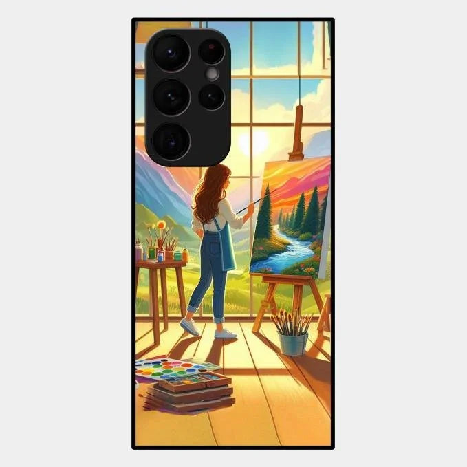 Canvas of Dreams Glass Case Cover For Samsung Galaxy S22 Ultra 5G