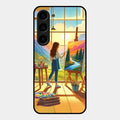 Canvas of Dreams Glass Case Cover For Samsung Galaxy S23 5G