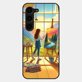 Canvas of Dreams Glass Case Cover For Samsung Galaxy S23 Plus 5G