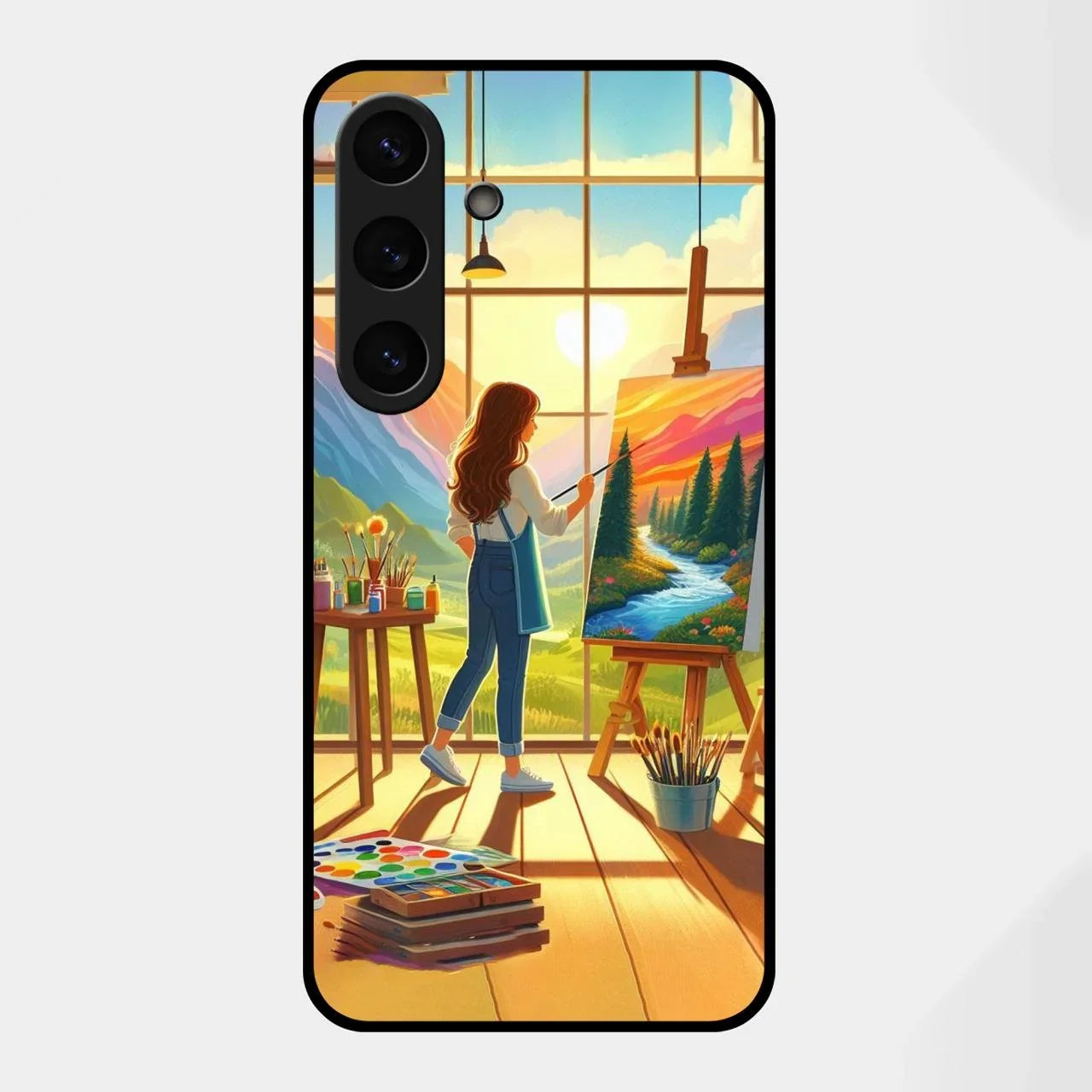 Canvas of Dreams Glass Case Cover For Samsung Galaxy S25 FE 5G