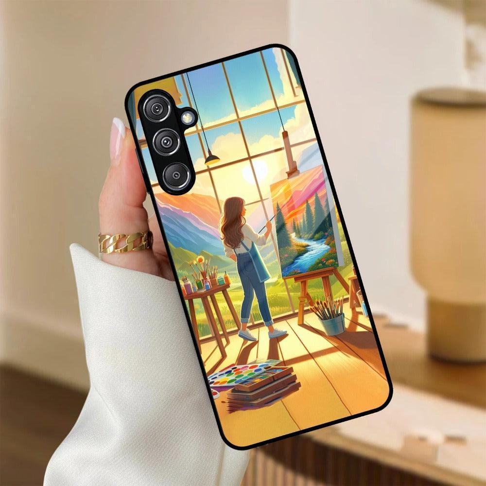 Canvas of Dreams Glass Case Cover for Samsung - ShopOnCliQ