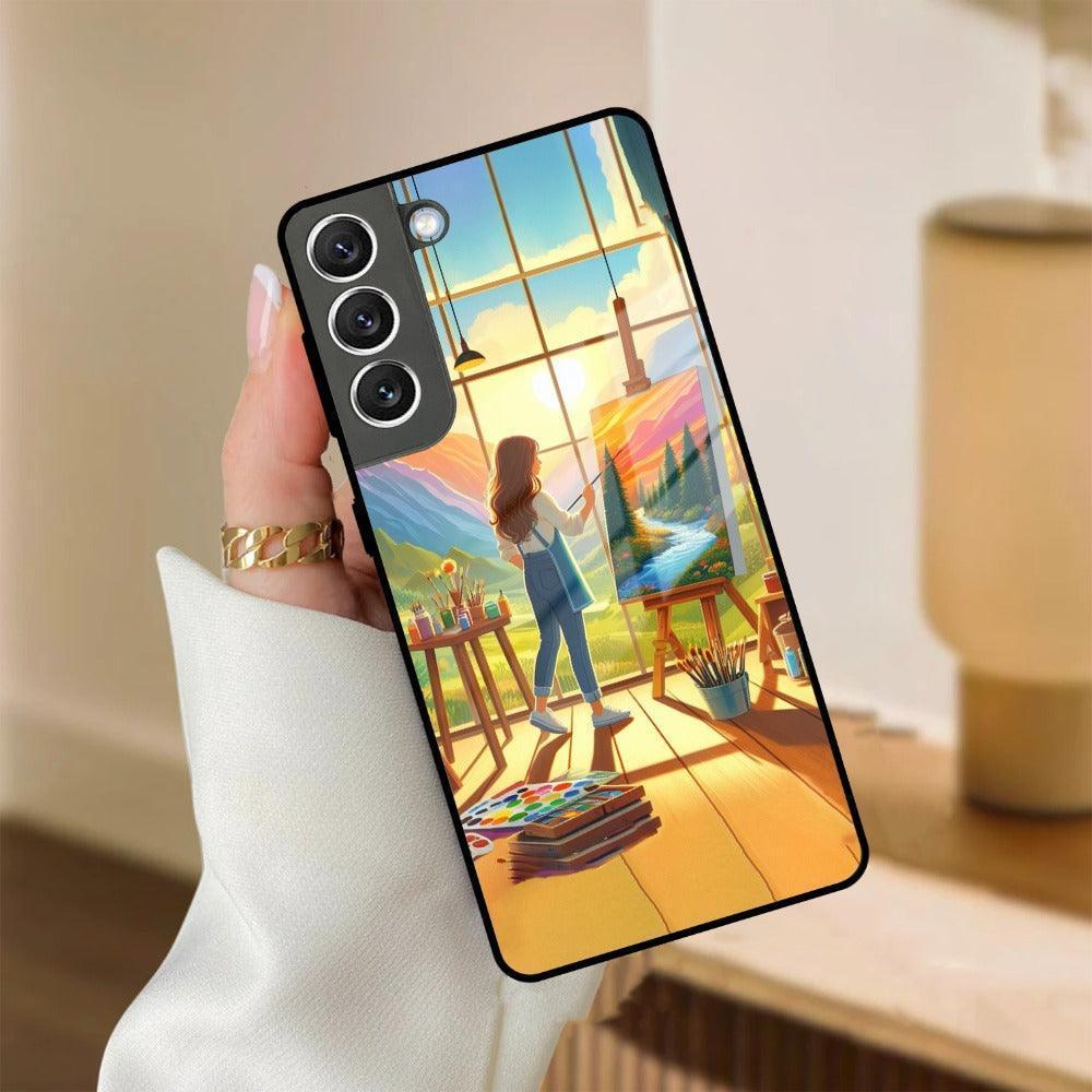 Canvas of Dreams Glass Case Cover for Samsung - ShopOnCliQ