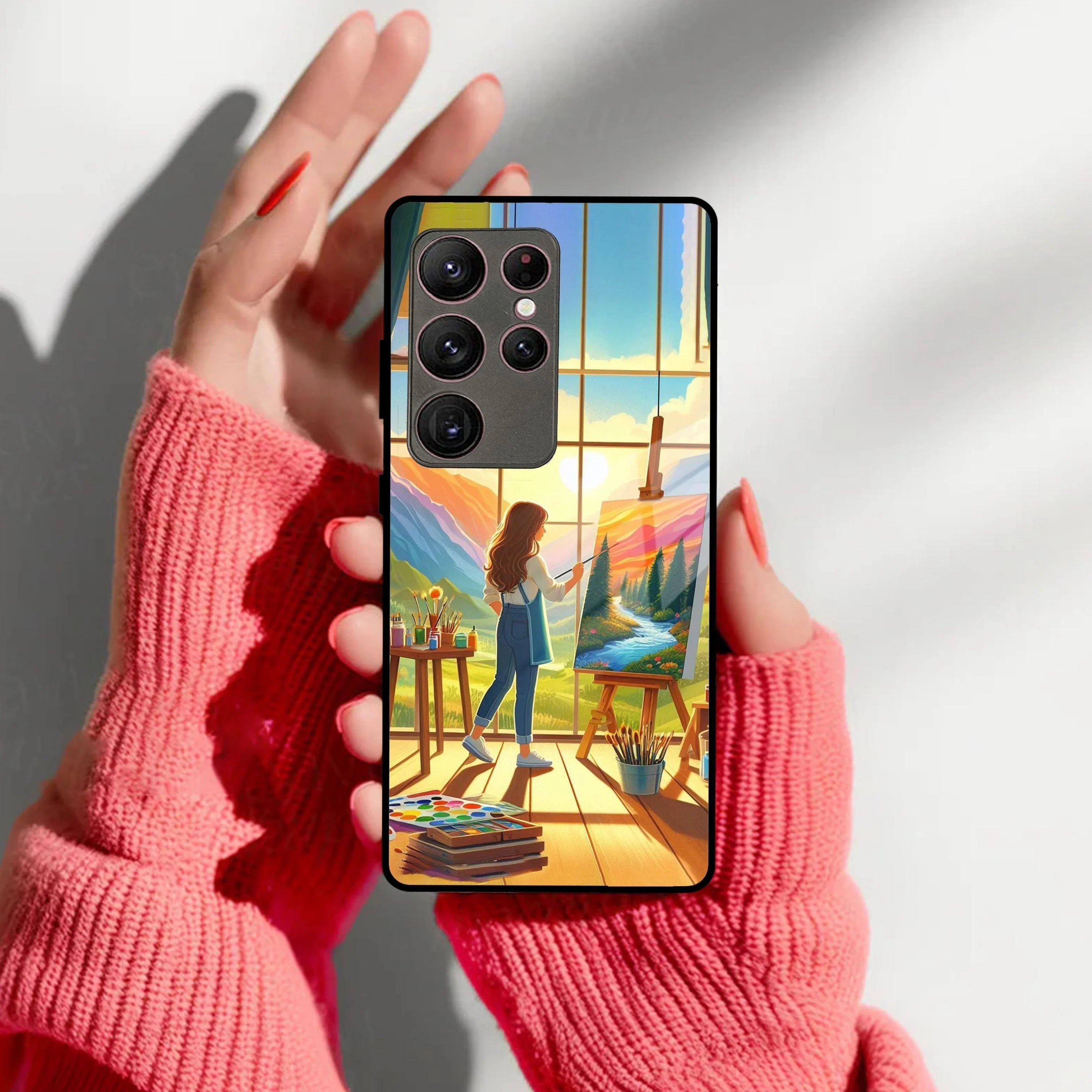 Canvas of Dreams Glass Case Cover for Samsung - ShopOnCliQ