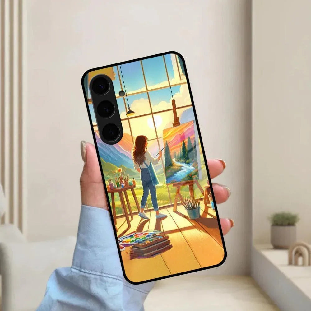 Canvas of Dreams Glass Case Cover for Samsung - ShopOnCliQ