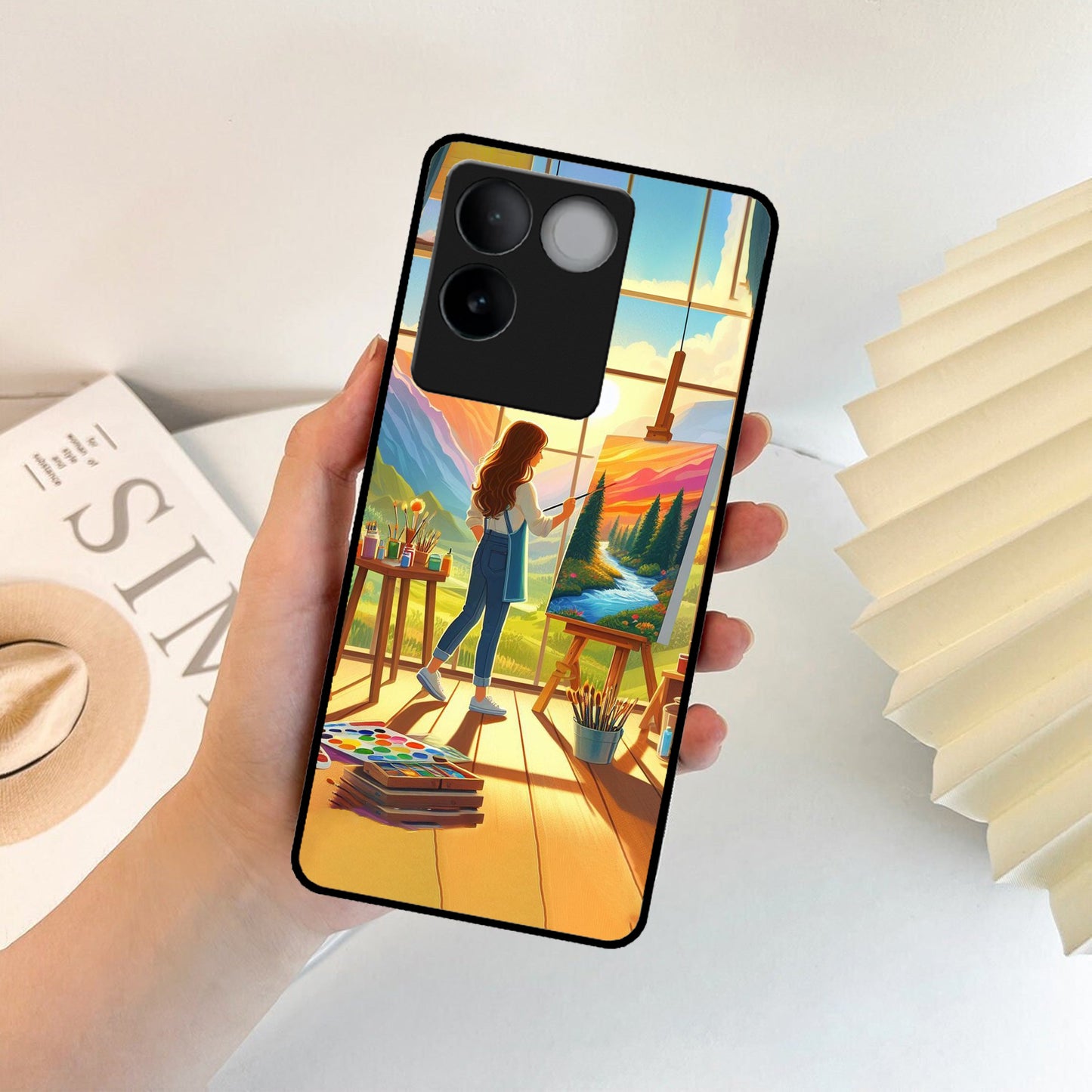 Canvas of Dreams Glossy Metal Case Cover For Vivo