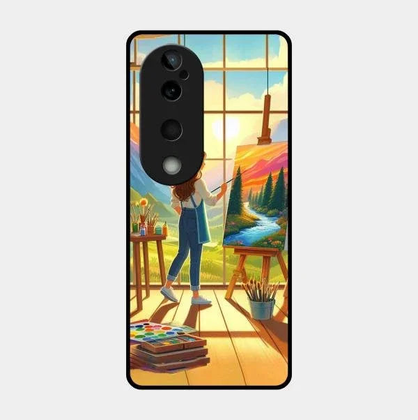Canvas of Dreams Glass Case Cover For Vivo T3 Ultra