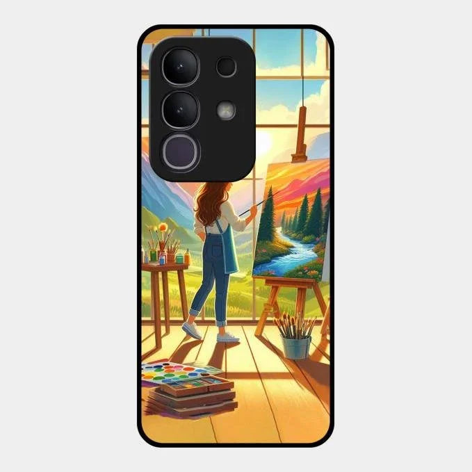 Canvas of Dreams Glass Case Cover For Vivo T4X 5G
