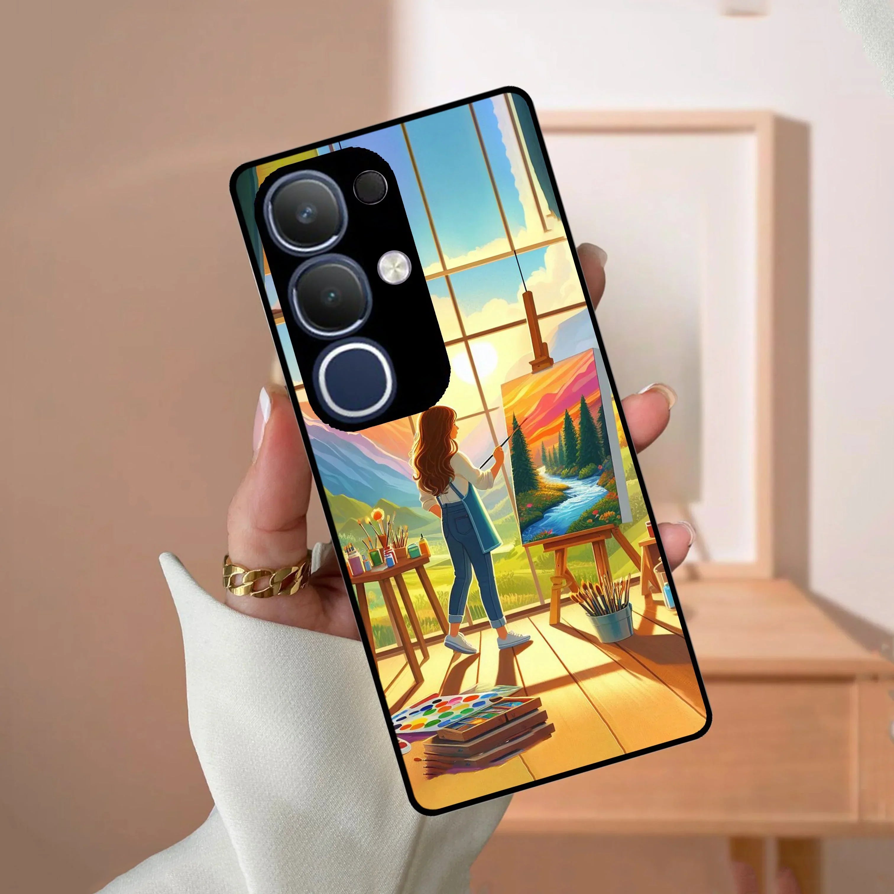 Canvas of Dreams Glossy Metal Case Cover For Vivo - ShopOnCliQ