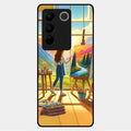Canvas of Dreams Glass Case Cover For Vivo V27 5G