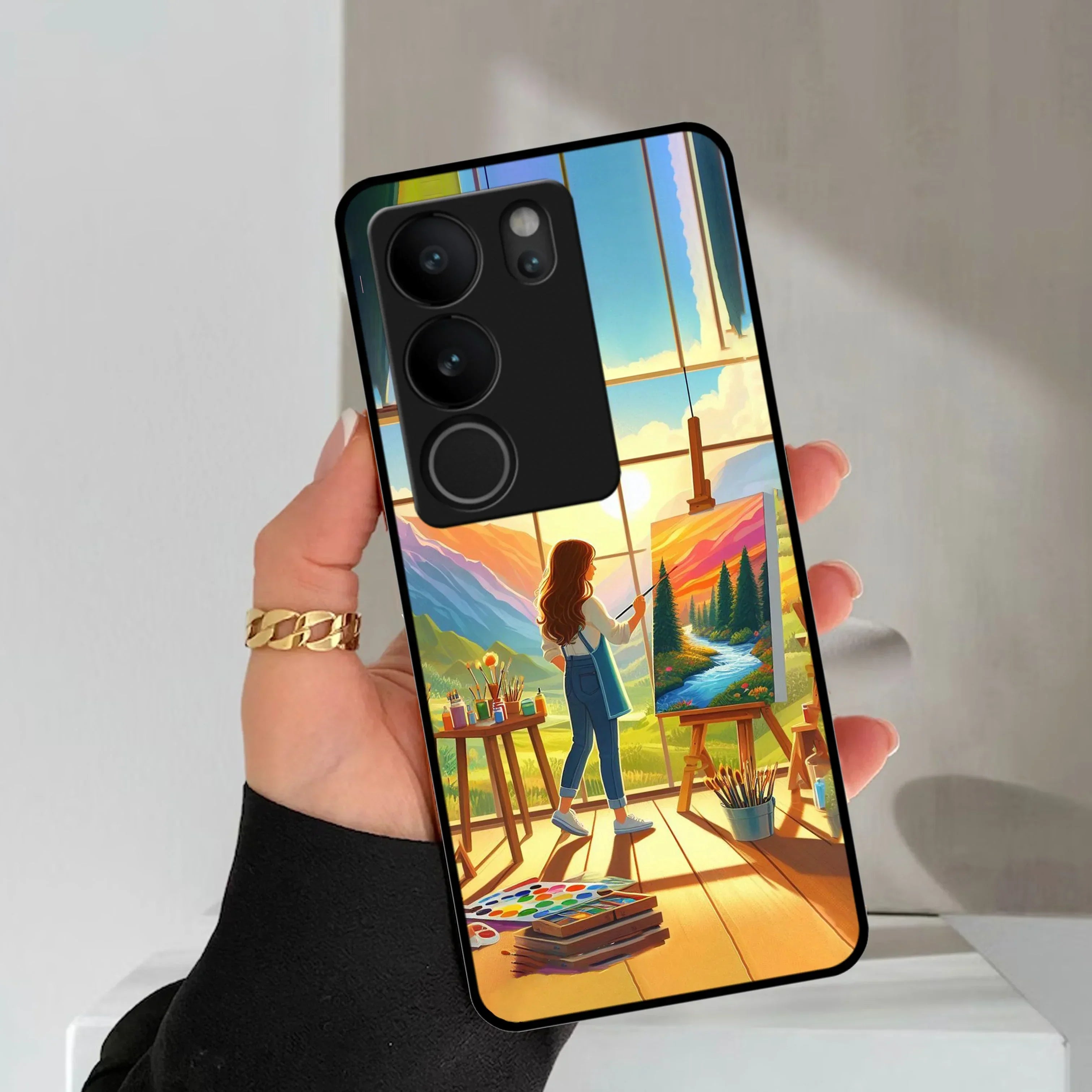 Canvas of Dreams Glossy Metal Case Cover For Vivo - ShopOnCliQ