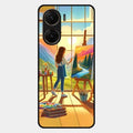 Canvas of Dreams Glass Case Cover For Vivo V29E 5G