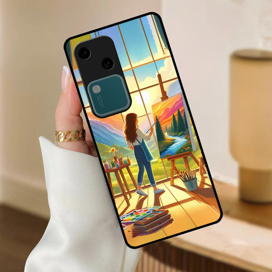 Canvas of Dreams Glossy Metal Case Cover For Vivo