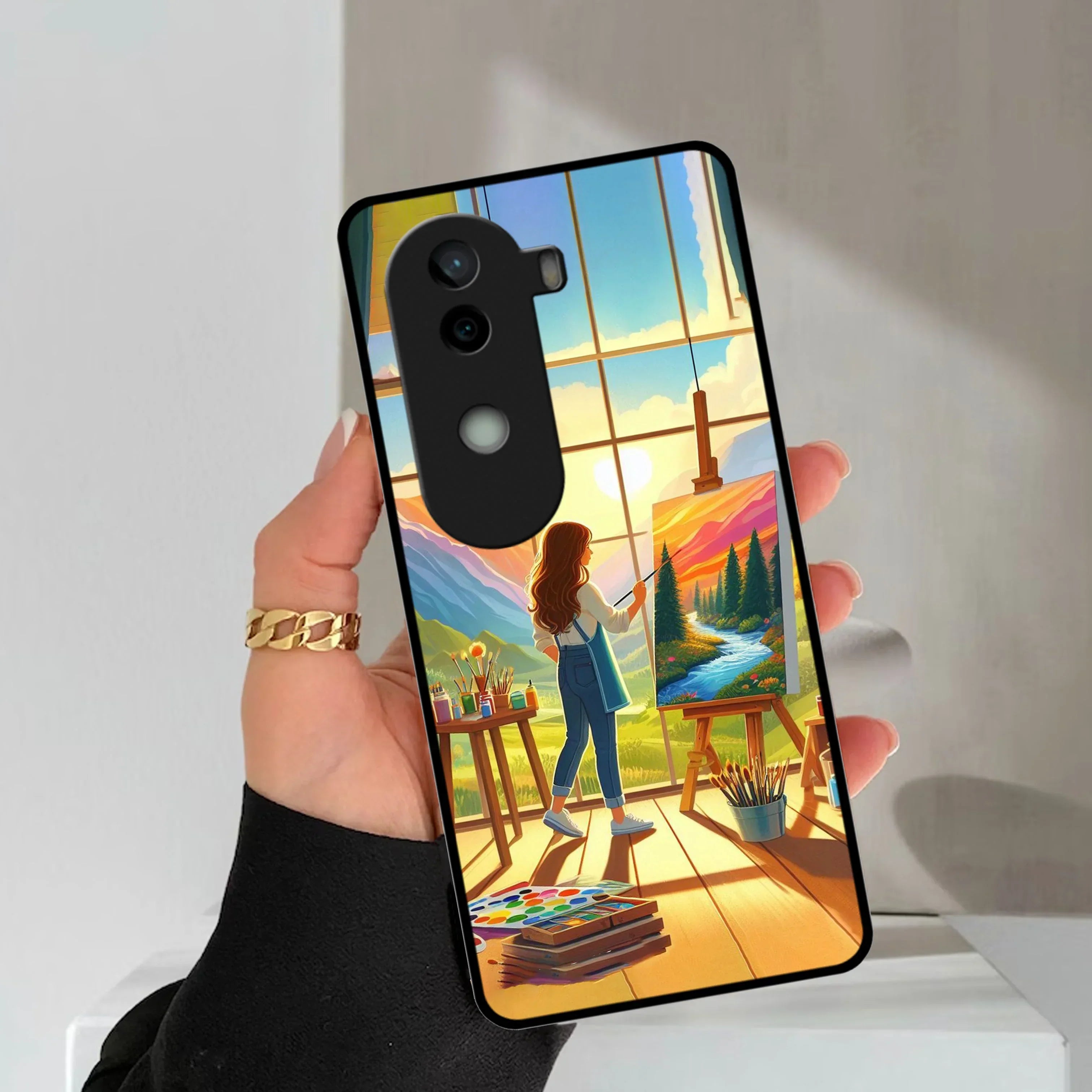 Canvas of Dreams Glossy Metal Case Cover For Vivo - ShopOnCliQ