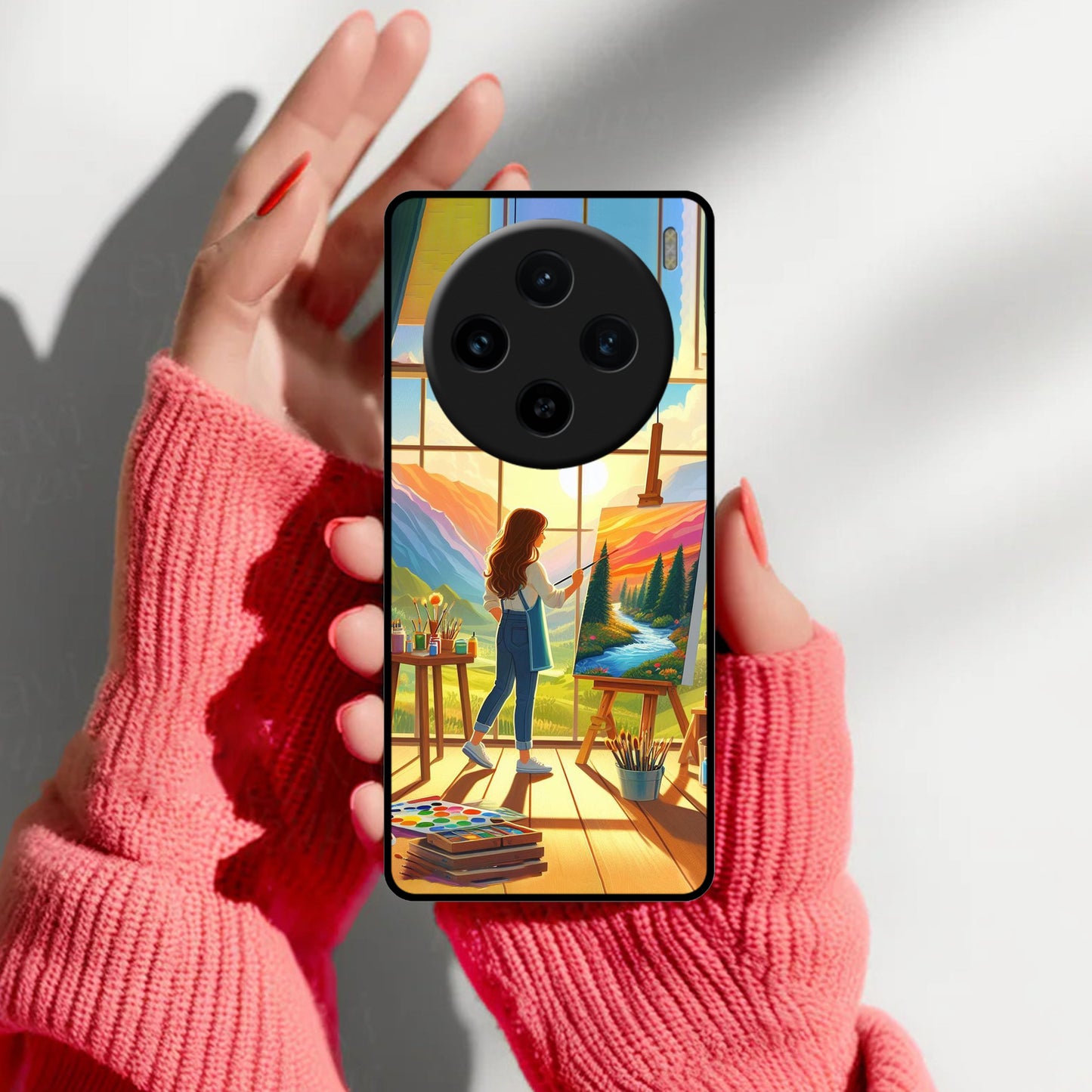 Canvas of Dreams Glossy Metal Case Cover For Vivo