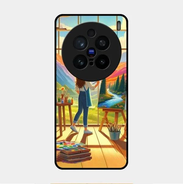 Canvas of Dreams Glass Case Cover For Vivo X200 Pro 5G