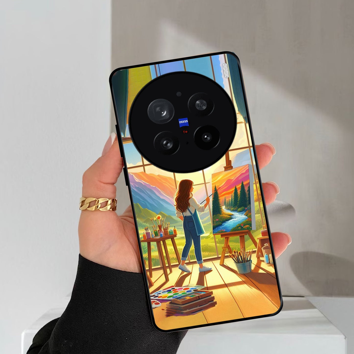 Canvas of Dreams Glossy Metal Case Cover For Vivo