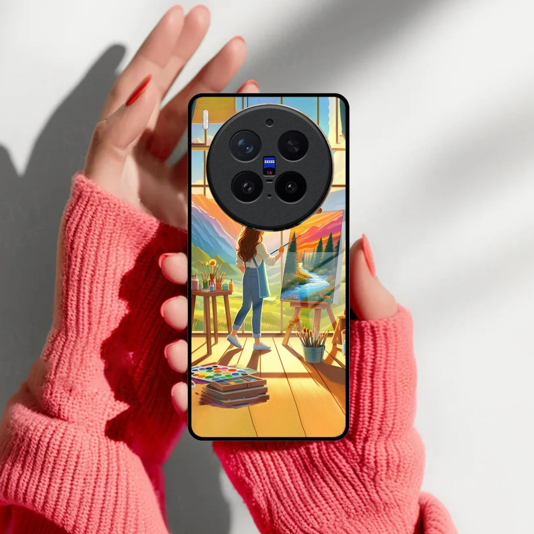 Canvas of Dreams Glass Case Cover For Vivo
