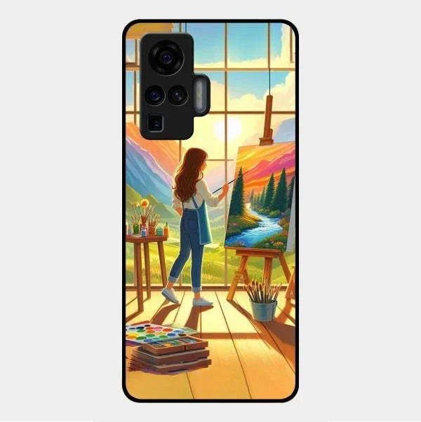 Canvas of Dreams Glass Case Cover For Vivo X50 Pro 5G