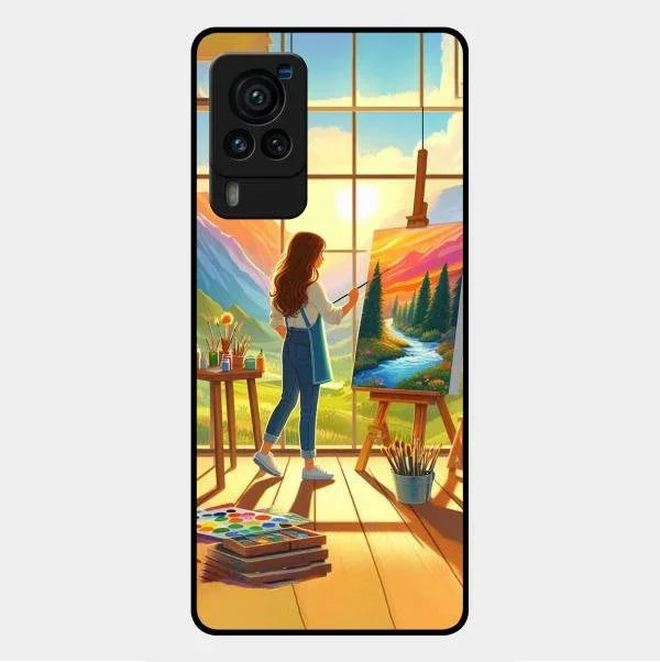 Canvas of Dreams Glass Case Cover For Vivo X60 Pro 5G