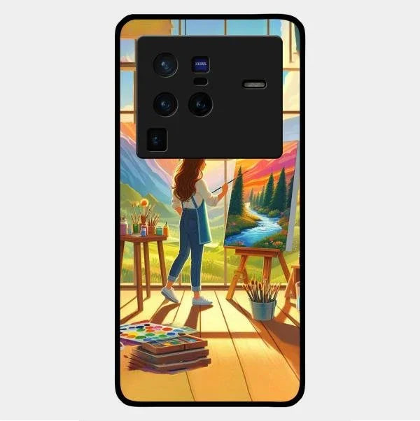 Canvas of Dreams Glass Case Cover For Vivo X80 Pro 5G