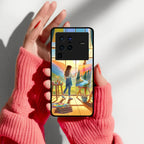 Canvas of Dreams Glass Case Cover For iQOO - ShopOnCliQ