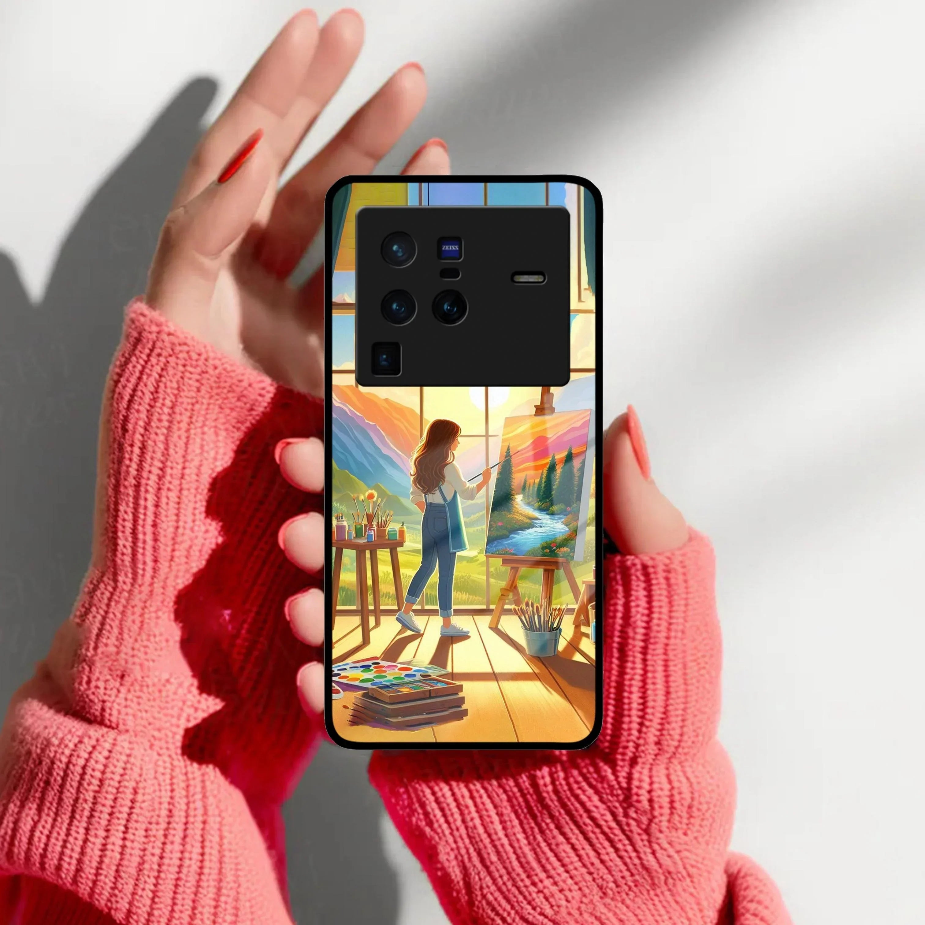 Canvas of Dreams Glass Case Cover For Vivo - ShopOnCliQ