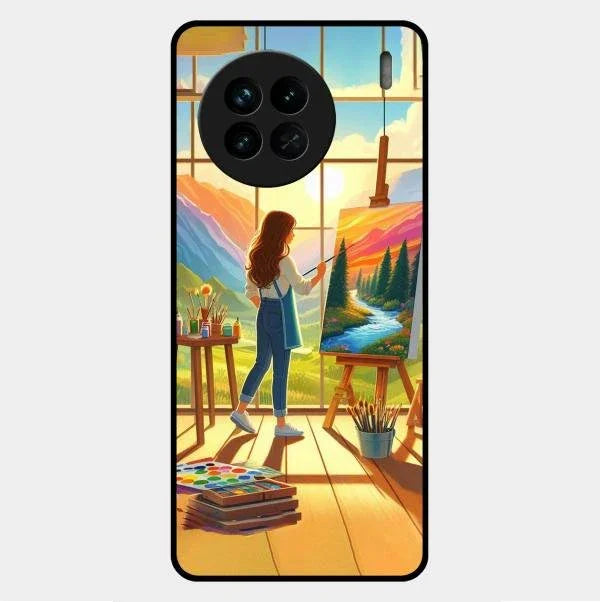 Canvas of Dreams Glass Case Cover For Vivo X90 5G