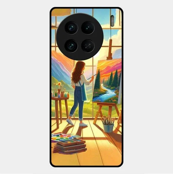 Canvas of Dreams Glass Case Cover For Vivo X90 Pro 5G
