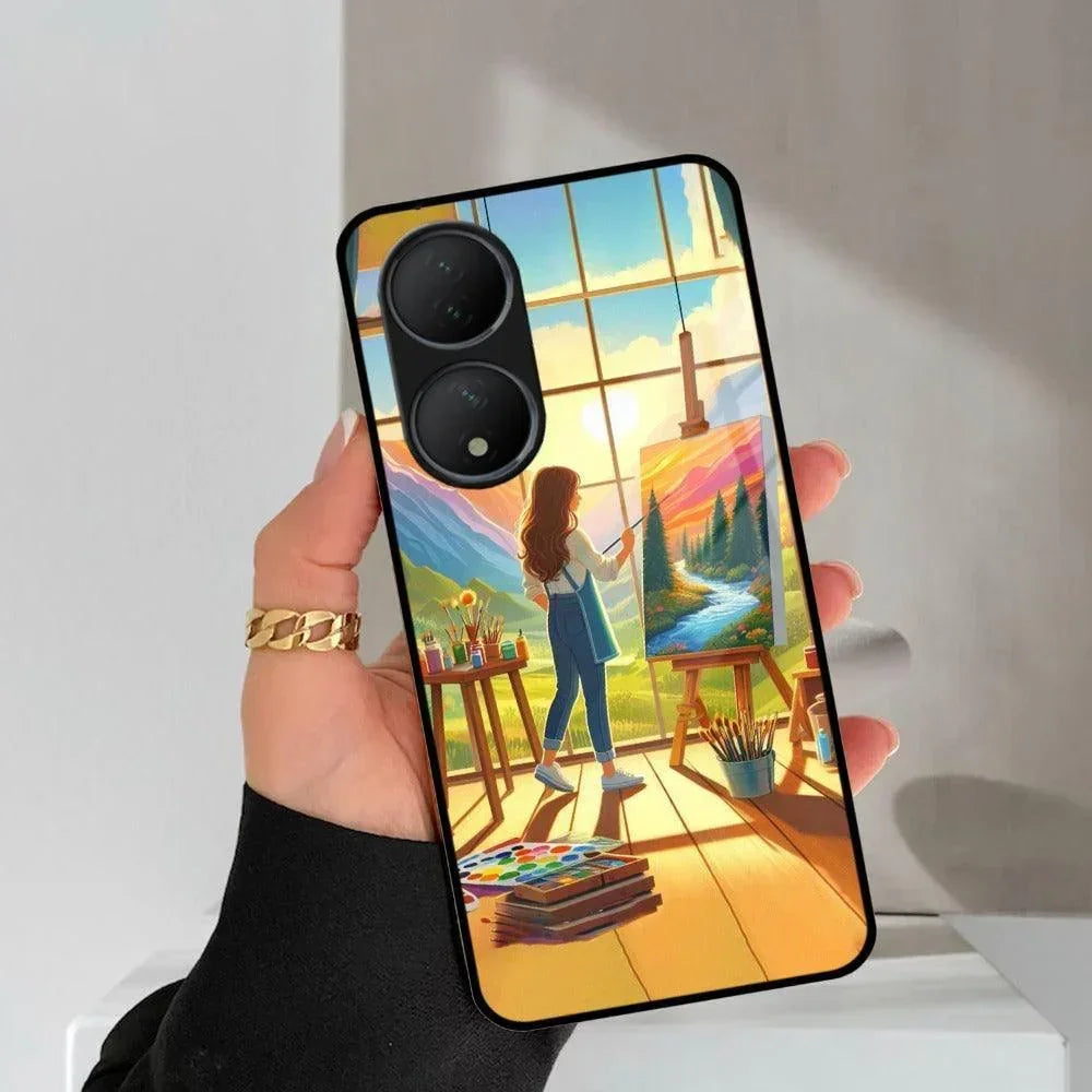 Canvas of Dreams Glass Case Cover For Vivo - ShopOnCliQ