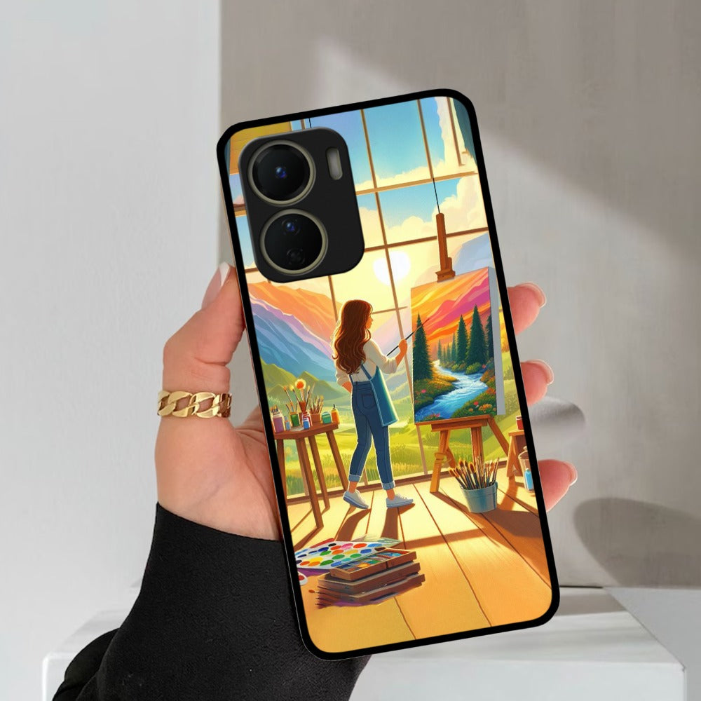 Canvas of Dreams Glossy Metal Case Cover For Vivo