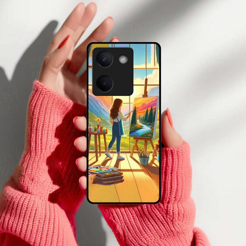 Canvas of Dreams Glossy Metal Case Cover For Vivo