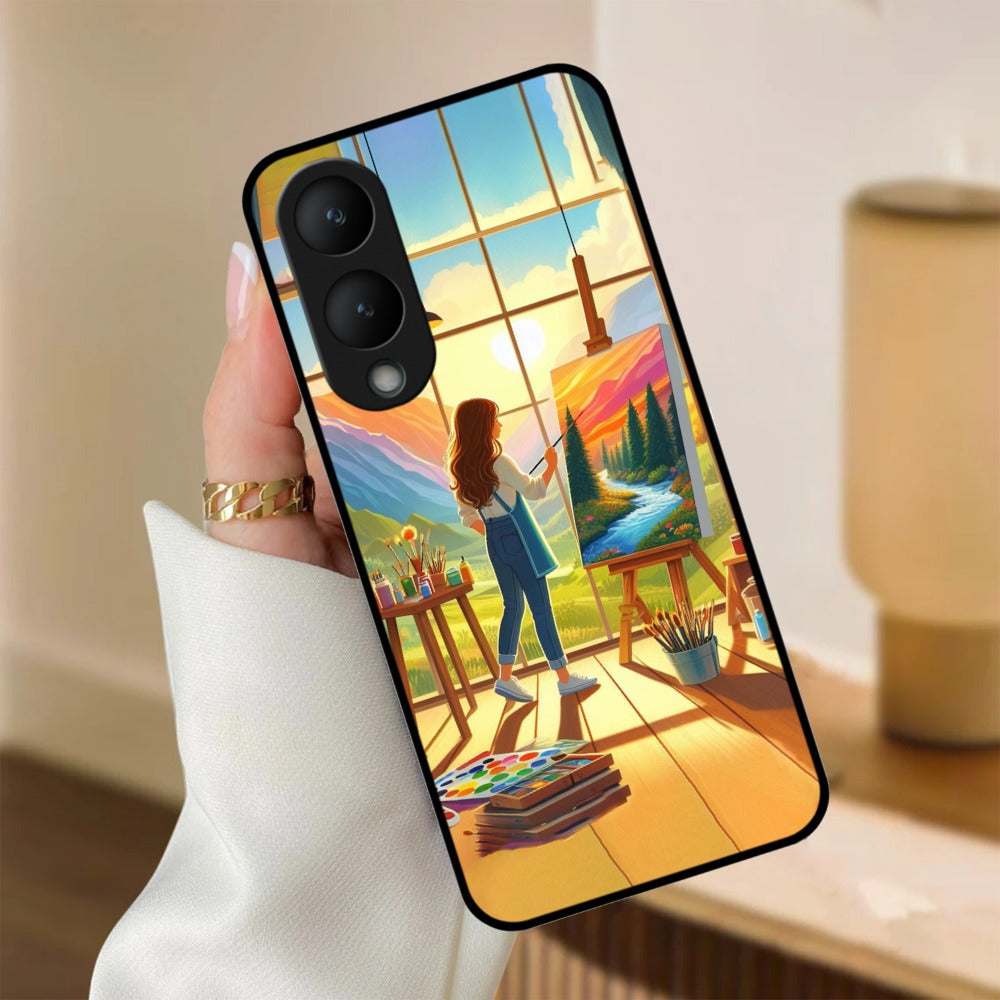 Canvas of Dreams Glossy Metal Case Cover For Vivo