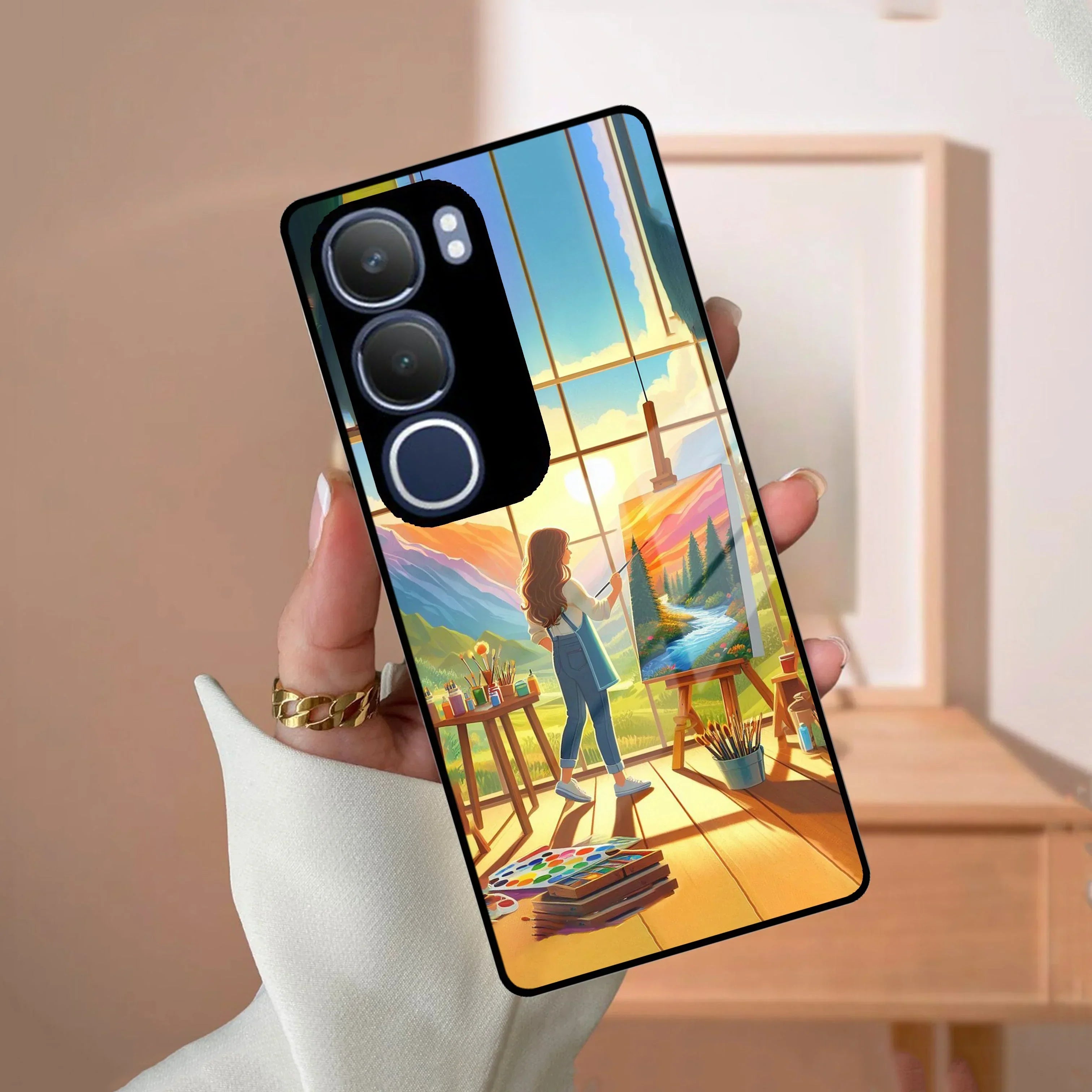Canvas of Dreams Glossy Metal Case Cover For Vivo - ShopOnCliQ