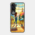 Canvas of Dreams Glass Case Cover For Vivo Y300 5G