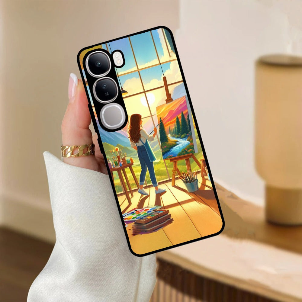 Canvas of Dreams Glossy Metal Case Cover For Vivo