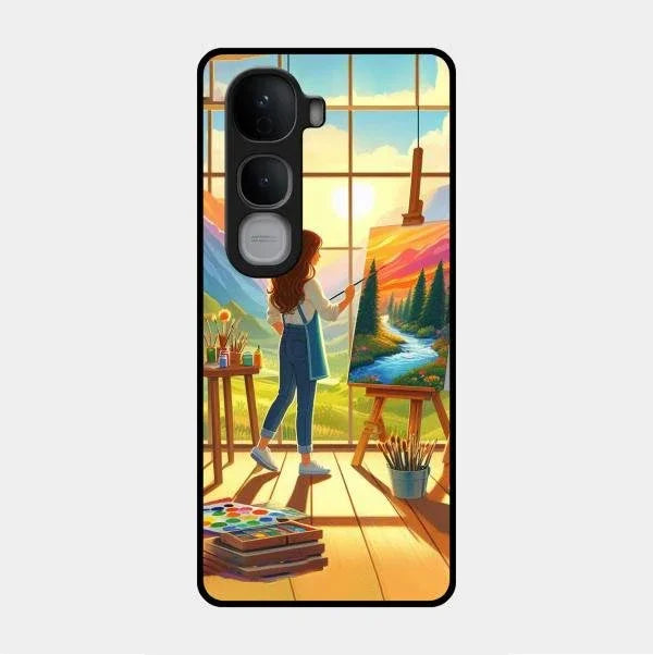 Canvas of Dreams Glass Case Cover For Vivo Y400 Pro 5G