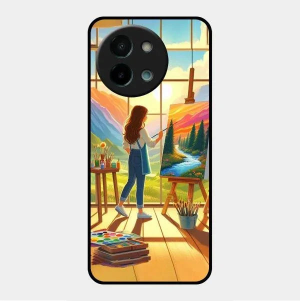 Canvas of Dreams Glass Case Cover For Vivo Y58 5G