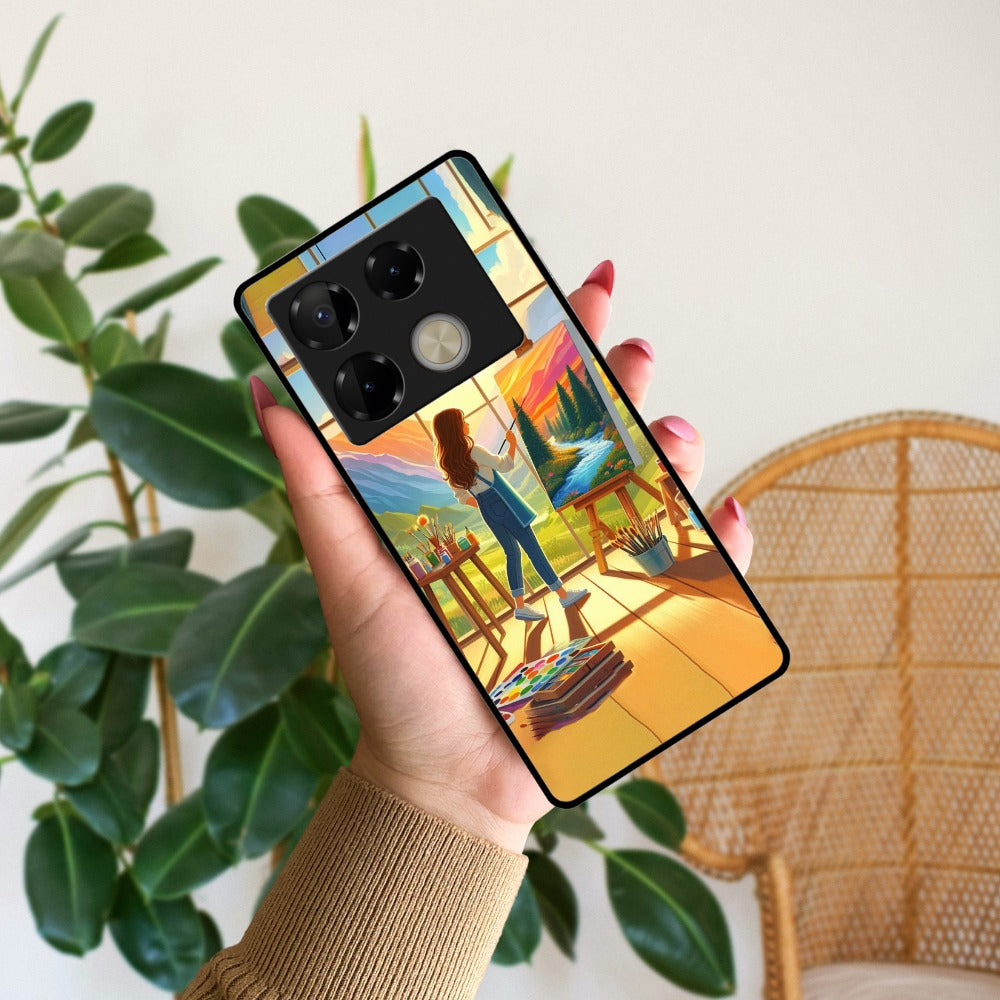 Canvas of Dreams Glossy Metal Case Cover For Infinix